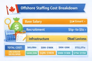 offshore staffing cost Canada breakdown